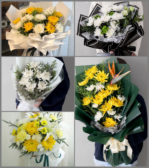 山东青岛莱西市河头店镇李家泊子村白事花束代送
